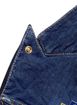 Detail View -Click To Enlarge Blazer underlay denim military jacket