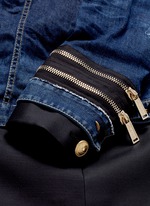 Click To Enlarge Blazer underlay denim military jacket