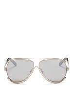 Main View -Click To Enlarge Metal outline aviator sunglasses