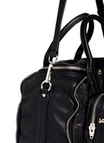 Detail View -Click To Enlarge 'Eugene' washed leather zip satchel