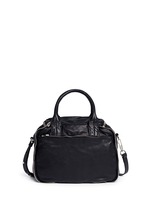 Back View -Click To Enlarge 'Eugene' washed leather zip satchel