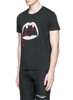 Front View -Click To Enlarge 'Blood Luster' print cotton T-shirt