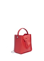 Front View -Click To Enlarge 'Soleil' small leather drawstring bucket bag