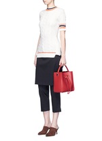Figure View -Click To Enlarge 'Soleil' small leather drawstring bucket bag