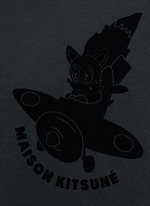 Detail View -Click To Enlarge 'Airman' flocked velvet patch T-shirt