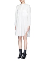 Front View -Click To Enlarge 'Esloane' oversized cotton poplin shirt dress