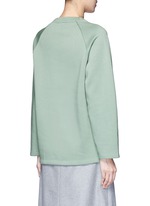 Back View -Click To Enlarge 'Cassie' cotton blend fleece sweatshirt