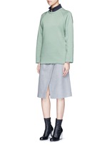 Figure View -Click To Enlarge 'Cassie' cotton blend fleece sweatshirt