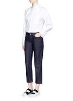 Figure View -Click To Enlarge 'Row' cropped boyfriend jeans