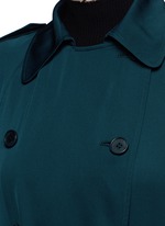 Detail View -Click To Enlarge 'Laurelwood' silk georgette trench coat