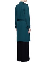 Back View -Click To Enlarge 'Laurelwood' silk georgette trench coat