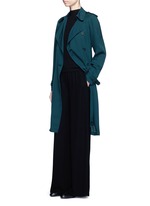 Figure View -Click To Enlarge 'Laurelwood' silk georgette trench coat