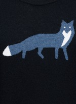 Detail View -Click To Enlarge Fox intarsia wool sweater