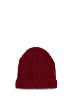 Figure View -Click To Enlarge Fox patch wool beanie