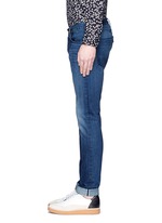 Detail View -Click To Enlarge 'M5' selvedge denim slim fit jeans
