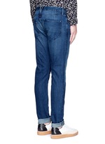 Back View -Click To Enlarge 'M5' selvedge denim slim fit jeans