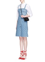 Figure View -Click To Enlarge 'Feline' leather crossbody bag