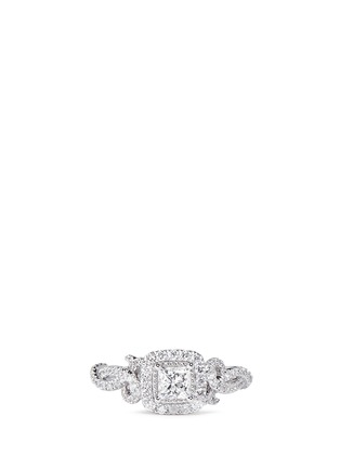 Main View - Click To Enlarge Main View - Click To Enlarge - VERA WANG LOVE - East Meets West - Diamond Engagement Ring