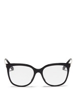 Main View -Click To Enlarge Metal temple acetate optical glasses