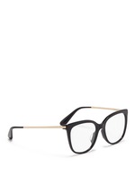 Figure View -Click To Enlarge Metal temple acetate optical glasses