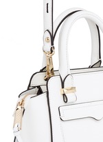Detail View -Click To Enlarge 'Avery' micro saffiano leather tote bag