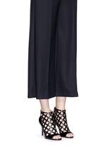 Figure View -Click To Enlarge 'Yvonne' cutout leather open toe caged booties