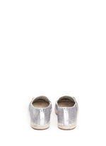 Back View -Click To Enlarge 'Kendrick' glitter gridwork espadrilles