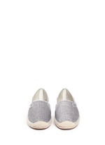 Front View -Click To Enlarge 'Kendrick' glitter gridwork espadrilles