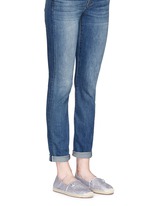 Figure View -Click To Enlarge 'Kendrick' glitter gridwork espadrilles