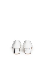 Back View -Click To Enlarge 'Pauline' logo plaque patent leather pumps