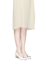 Figure View -Click To Enlarge 'Pauline' logo plaque patent leather pumps