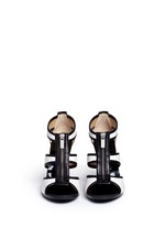 Front View -Click To Enlarge 'Berkley' caged leather sandals