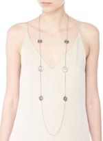 Detail View -Click To Enlarge Queen Elizabeth the Second medallion chain necklace