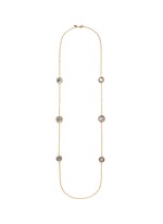 Main View -Click To Enlarge Queen Elizabeth the Second medallion chain necklace