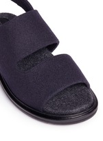 Detail View -Click To Enlarge 'Fussett' felt slingback sandals