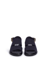 Front View -Click To Enlarge 'Fussett' felt slingback sandals