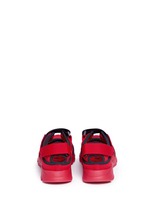 Back View -Click To Enlarge Strap mesh neoprene effect sneakers