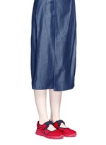 Figure View -Click To Enlarge Strap mesh neoprene effect sneakers