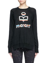 Main View -Click To Enlarge 'Kaoa Marant' raglan sleeve linen T-shirt