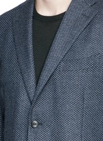 Detail View -Click To Enlarge 'K-Jacket' wool-cashmere herringbone soft blazer