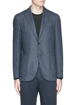 Main View -Click To Enlarge 'K-Jacket' wool-cashmere herringbone soft blazer