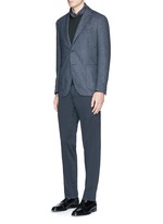 Figure View -Click To Enlarge 'K-Jacket' wool-cashmere herringbone soft blazer