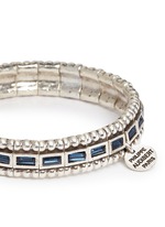 Detail View -Click To Enlarge 'Cesario' inset Swarovski crystal elastic bracelet