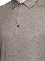Detail View -Click To Enlarge Cashmere-cotton polo shirt
