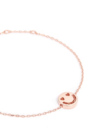 Click To Zoom Ruifier - 'Smitten' 18k rose gold chain charm bracelet