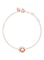 Main View -Click To Enlarge 'Smitten' 18k rose gold chain charm bracelet