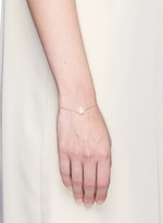 Figure View -Click To Enlarge 'Smitten' 18k rose gold chain charm bracelet