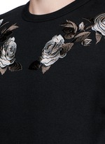 Detail View -Click To Enlarge Floral embroidery sweatshirt