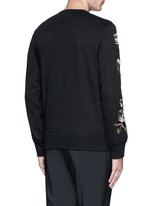Back View -Click To Enlarge Floral embroidery sweatshirt