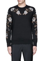 Main View -Click To Enlarge Floral embroidery sweatshirt
